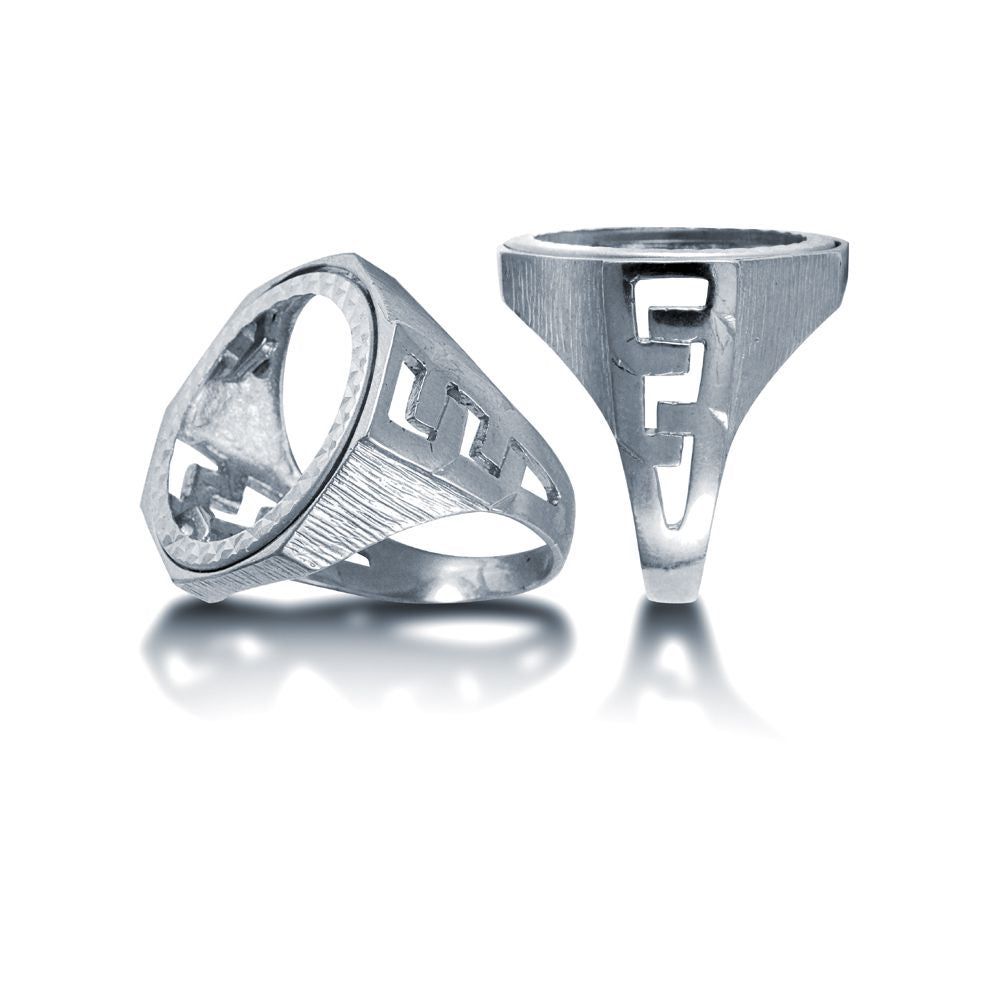 925 Silver Full Sovereign Ring