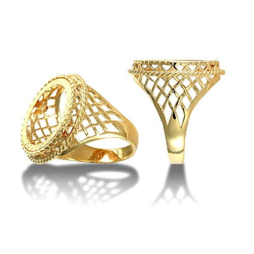 9ct Yellow Gold Full Sovereign Ring