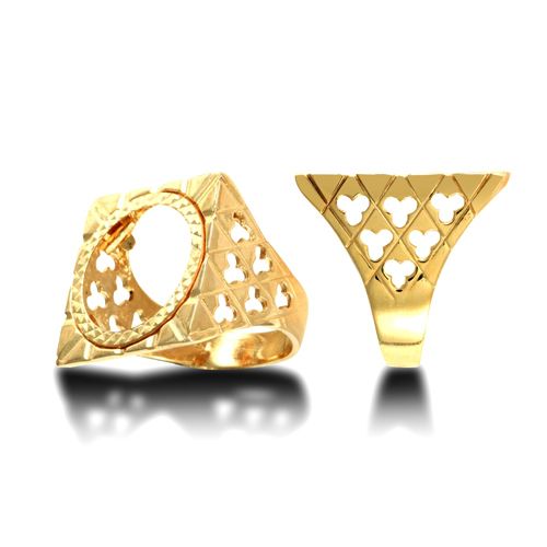 9ct Yellow Gold Full Sovereign Ring